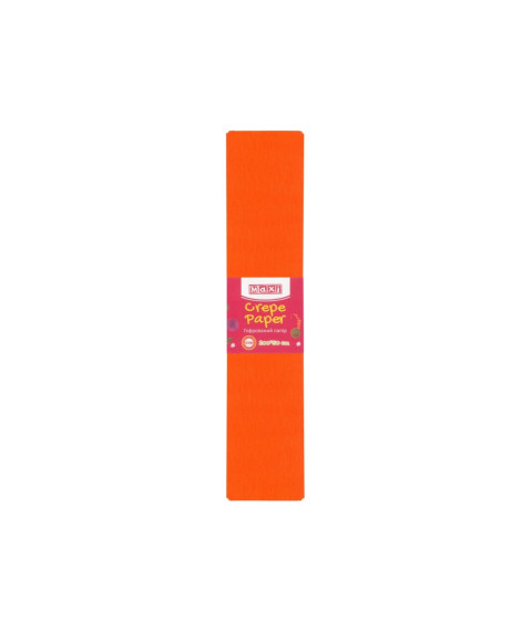 Hîrtie creponată, orange, 50*200 cm, MAXI